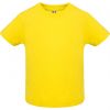 Koszulki z krótkim rękawem roly baby 100% bawełna żółty z logo obraz 1