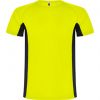 Koszulki sportowe roly shanghai kids poliester zólty fluorescencyjny czarny z logo obraz 1
