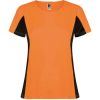 Koszulki sportowe roly shangai woman poliester pomaranczowy fluorescencyjny czarny obraz 1