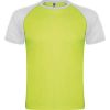 Koszulki sportowe roly indianapolis kids poliester zielony fluorescencyjny biały z logo obraz 1