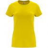 Koszulki z krótkim rękawem roly capri woman 100% bawełna żółty wydrukowany obraz 1
