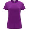 Koszulki z krótkim rękawem roly capri woman 100% bawełna purpurowy wydrukowany obraz 1
