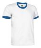 T-shirt z krótkim rękawem Valento combi ca biały królewski niebieski z widokiem nadruku 1