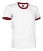 T-shirt z krótkim rękawem valento combi ca biało-czerwony z widokiem nadruku 1