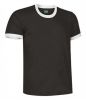 T-shirt z krótkim rękawem Valento combi ca czarno-biały z widokiem nadruku 1