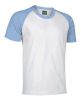 T-shirt z krótkim rękawem Valento Caiman z jasnoniebieskiej bawełny z widokiem logo 1