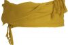Peñas regionalne bawełniane szarfy z frędzlami 28x300 cm 100% bawełna złoty widok 1