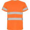 Koszulki odblaskowe roly delta poliester pomaranczowy fluorescencyjny z reklamą obraz 1