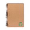 Notesy z kamiennymi kółkami z zielonego papieru ekologicznego z nadrukiem 1
