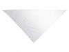 Gładkie białe bawełniane szaliki galowe Valento z widokiem logo 1